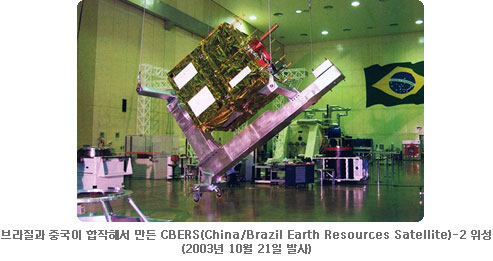 브라질과 중국이 합작해서 만든 CBERS-2 위성